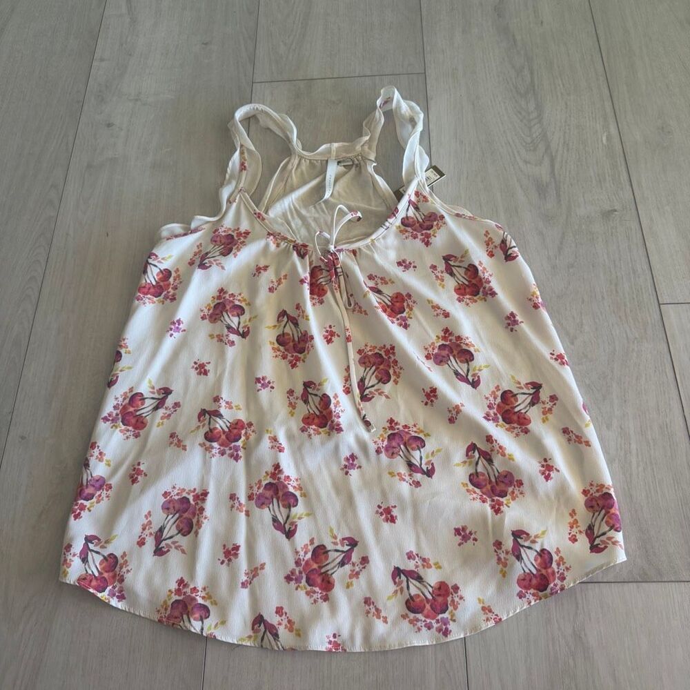 LC Lauren Conrad Women's Sleeveless Tank Top Shirt Floral Size S Dove Tail